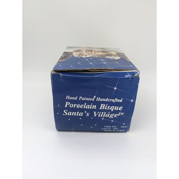 1994 Porcelain Bisque Santa's Village SANTAS CANDY SHOP Hand Painted Handcrafted - Picture 3 of 6